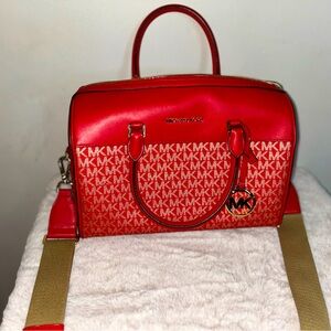 Red Michel Kors with Gold logo
Large